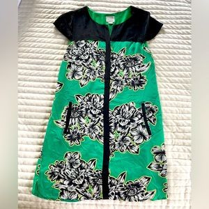 Anthropologie Maeve 100% silk shift dress with pockets. Size 12. VGUC.
